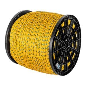 44485 - Kilo de cuerda amarilla de polipropileno 6mm, carrete 20kg