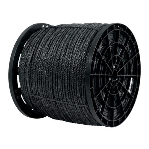 CUE-06NK.jpg 40763 - Kilo de cuerda negra de polipropileno 6 mm, carrete 20kg