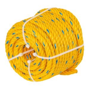 40095 - Metro de cuerda amarilla de polipropileno 10 mm, rollo 22m