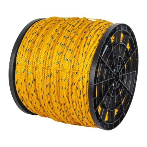 40177 - Metro de cuerda amarilla de polipropileno 10mm, carrete 440m