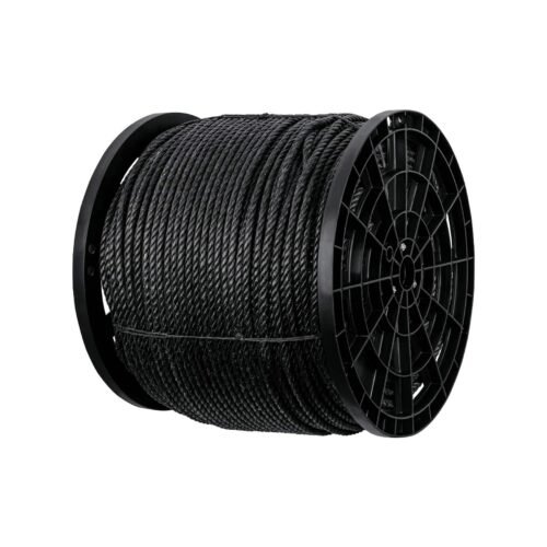 CUE-10NK.jpg 40765 - Kilo de cuerda negra de polipropileno 10 mm, carrete 20kg