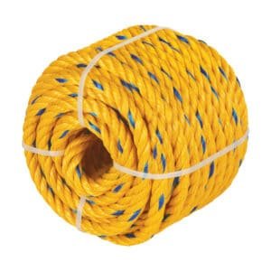 40187 - Kilo de cuerda amarilla de polipropileno 11 mm, rollo 1kg