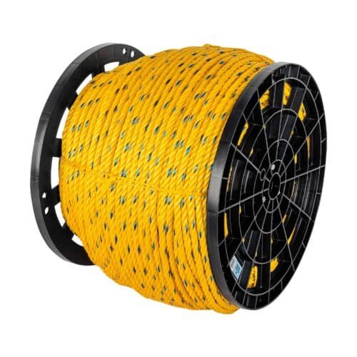 44488 - Kilo de cuerda amarilla de polipropileno 11mm, carrete 20kg