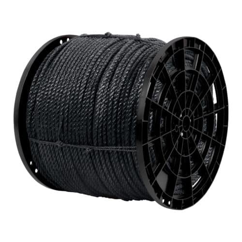 CUE-13NK.jpg 40767 - Kilo de cuerda negra de polipropileno 13 mm, carrete 30kg