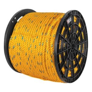40180 - Metro de cuerda amarilla de polipropileno 16mm, carrete 264m