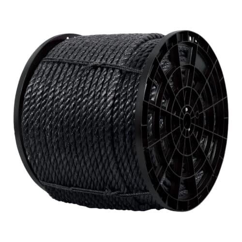 CUE-19NK.jpg 40769 - Kilo de cuerda negra de polipropileno 19 mm, carrete 30kg