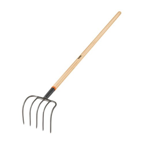 101543 - Cultivador forjado, 5 dientes, mango de madera 60", TRUPER