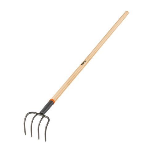 10568 - Cultivador forjado, 4 dientes, mango de madera 54", TRUPER