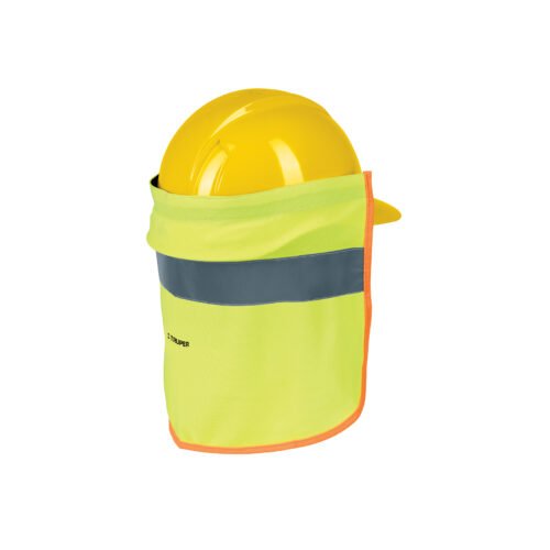 13165 - Cubrenuca para casco, verde con reflejante, Truper