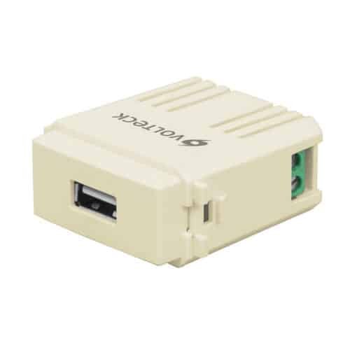 48108 - Módulo puerto USB, línea Italiana, color marfil, Volteck