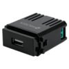 47603 - Módulo USB, línea Italiana, color negro, Volteck