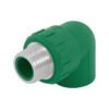 49856 - Codo 90° PPR,  3/4", rosca macho con inserto metálico, Foset