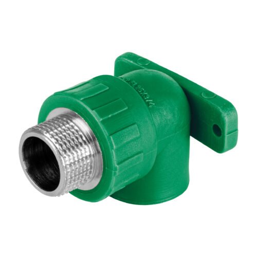 45266 - Codo oreja 90° PPR,  3/4", macho con inserto metálico, Foset