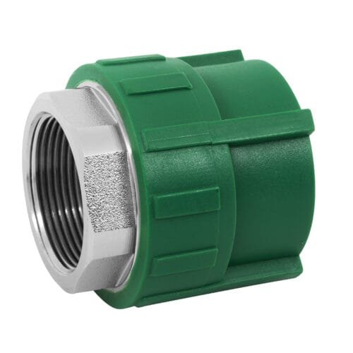 45454 - Adaptador PPR 1-1/2" hembra con inserto metálico, Foset