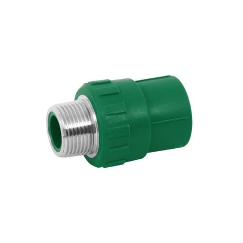 49880 - Adaptador PPR 3/4" macho con inserto metálico, Foset