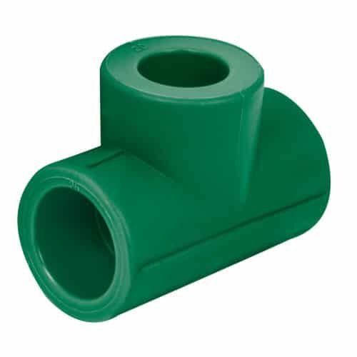 49843 - Tee reducida de PPR 3/4" x 1/2" x 1/2", Foset