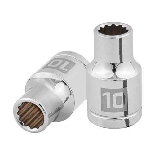 13524 - Dado de 10 mm, 12 puntas, cuadro 1/2", Truper