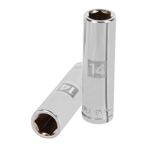 D-1214-ML.jpg 13354 - Dado largo de 14 mm, 6 puntas, cuadro 1/2", Truper