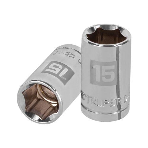 13265 - Dado de 15 mm, 6 puntas, cuadro 1/2", Truper