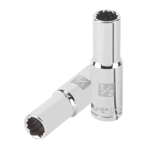 13360 - Dado largo de 1/2", 12 puntas, cuadro 1/2", Truper