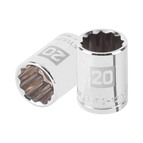 13534 - Dado de 20 mm, 12 puntas, cuadro 1/2", Truper