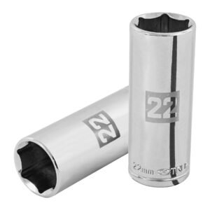 101010 - Dado largo de 22 mm, 6 puntas, cuadro 1/2", Truper