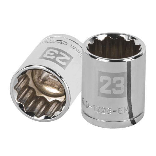 D-1223-EM.jpg 13537 - Dado de 23 mm, 12 puntas, cuadro 1/2", Truper