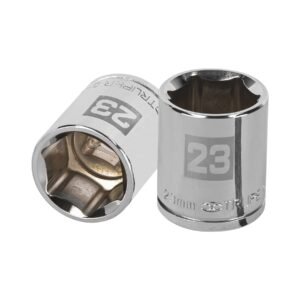 13273 - Dado de 23 mm, 6 puntas, cuadro 1/2", Truper