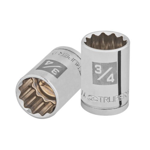 D-1224.jpg 13306 - Dado de 3/4", 12 puntas, cuadro 1/2", Truper