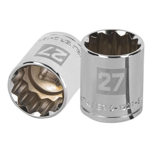 D-1227-EM.jpg 13541 - Dado de 27 mm, 12 puntas, cuadro 1/2", Truper