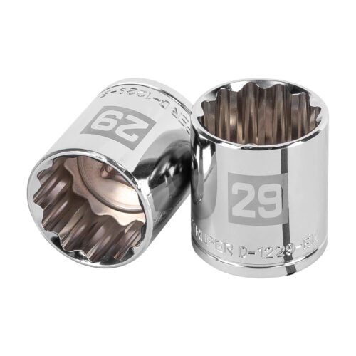 13543 - Dado de 29 mm, 12 puntas, cuadro 1/2", Truper