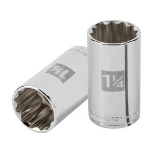 101005 - Dado largo de 1-1/4" 12 puntas, cuadro 1/2", Truper