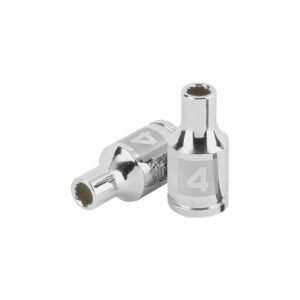 100973 - Dado de 4 mm, 12 puntas, cuadro 1/4", Truper