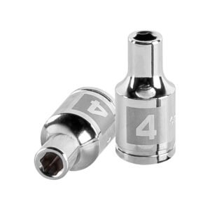 13166 - Dado de 4 mm, 6 puntas, cuadro 1/4", Truper