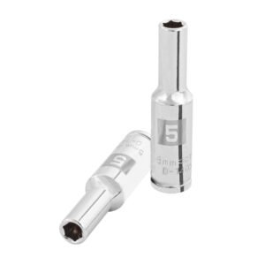 100969 - Dado largo de 5 mm, 6 puntas, cuadro 1/4", Truper