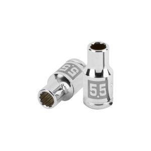 100975 - Dado de 5.5 mm, 12 puntas, cuadro 1/4", Truper