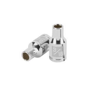 100873 - Dado de 3/16", 12 puntas, cuadro 1/4", Truper