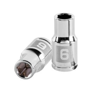 13168 - Dado de 6 mm, 6 puntas, cuadro 1/4", Truper