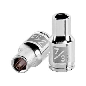 D-1407.jpg 13155 - Dado de 7/32", 6 puntas, cuadro 1/4", Truper