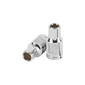 100874 - Dado de 7/32", 12 puntas, cuadro 1/4", Truper