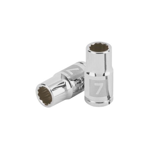 100979 - Dado de 7 mm, 12 puntas, cuadro 1/4", Truper