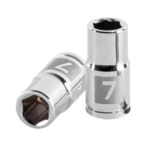 13169 - Dado de 7 mm, 6 puntas, cuadro 1/4", Truper