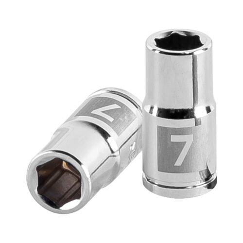 13169 - Dado de 7 mm, 6 puntas, cuadro 1/4", Truper