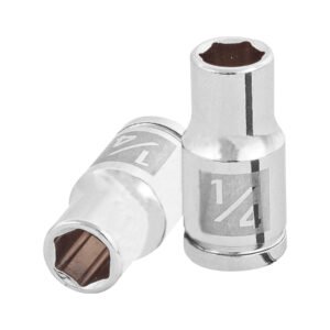 D-1408.jpg 13156 - Dado de 1/4", 6 puntas, cuadro 1/4", Truper