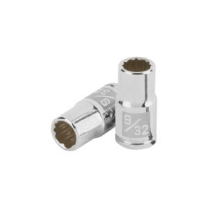 100876 - Dado de 9/32", 12 puntas, cuadro 1/4", Truper