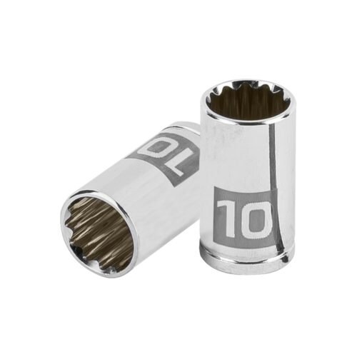 D-1410-BM.jpg 100982 - Dado de 10 mm, 12 puntas, cuadro 1/4", Truper