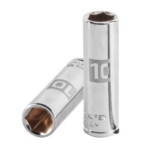 13204 - Dado largo de 10 mm, 6 puntas, cuadro 1/4", Truper