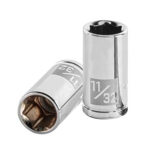 D-1411.jpg 13159 - Dado de 11/32", 6 puntas, cuadro 1/4", Truper