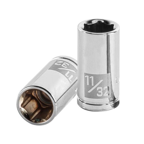 13159 - Dado de 11/32", 6 puntas, cuadro 1/4", Truper