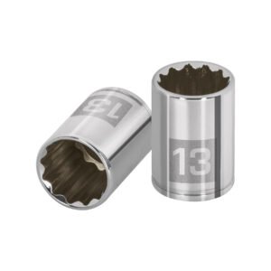 100987 - Dado de 13 mm, 12 puntas, cuadro 1/4", Truper